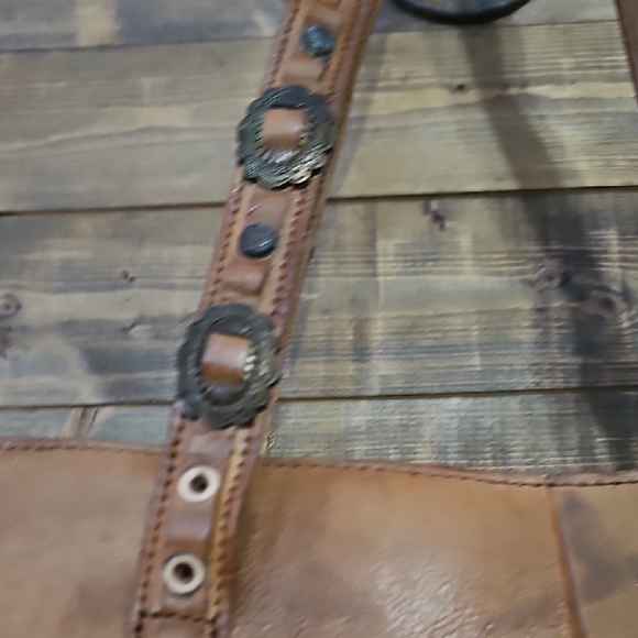 Western Leather Purse Fringe Handbag Tote Concealed Carry - Picture 7 of 16